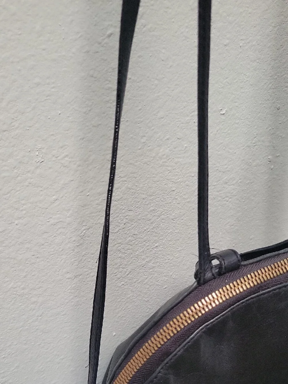 margot Black Leather Compact Women's Backpack with Turn-Lock Accent